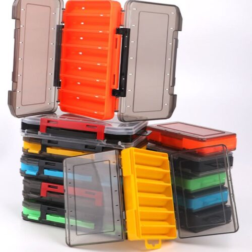 【sg】prime fishing tackle box double side open lures box kotak gewang pancing kotak mancing